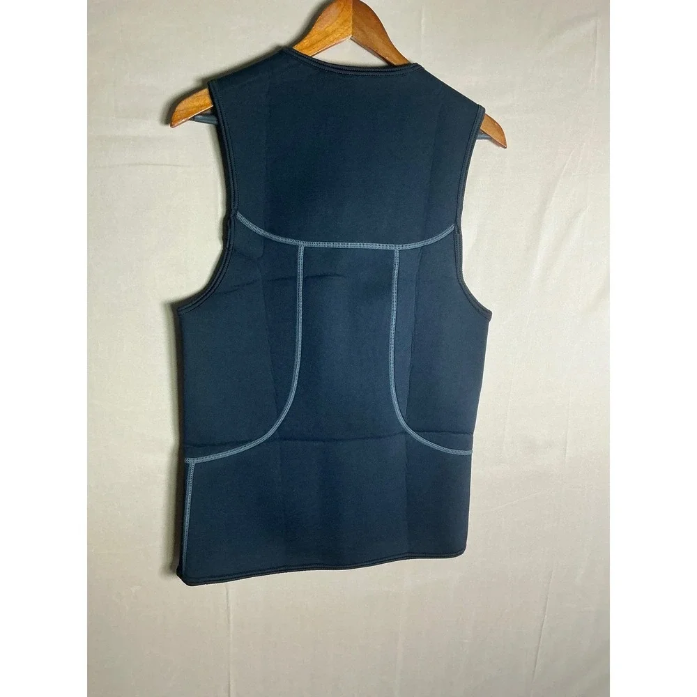 Hevto Wetsuit Vest‎ Mens Large Black New 3mm Neoprene Front Zip Sleeveless Top